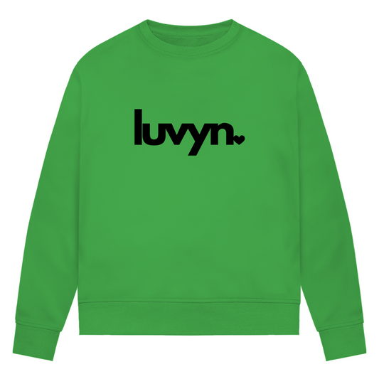 Damen Premium Bio Sweatshirt LUVYN BLACK