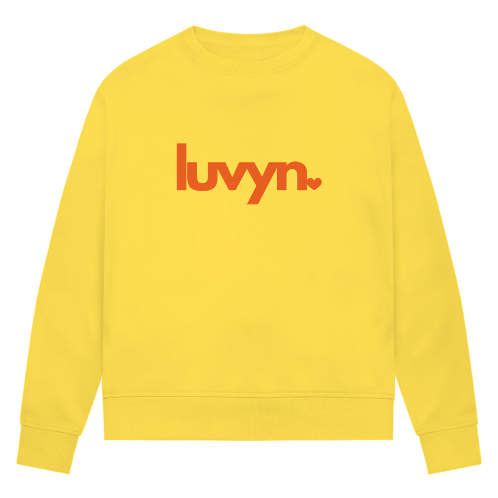 Damen Premium Bio Sweatshirt LUVYN ORANGE