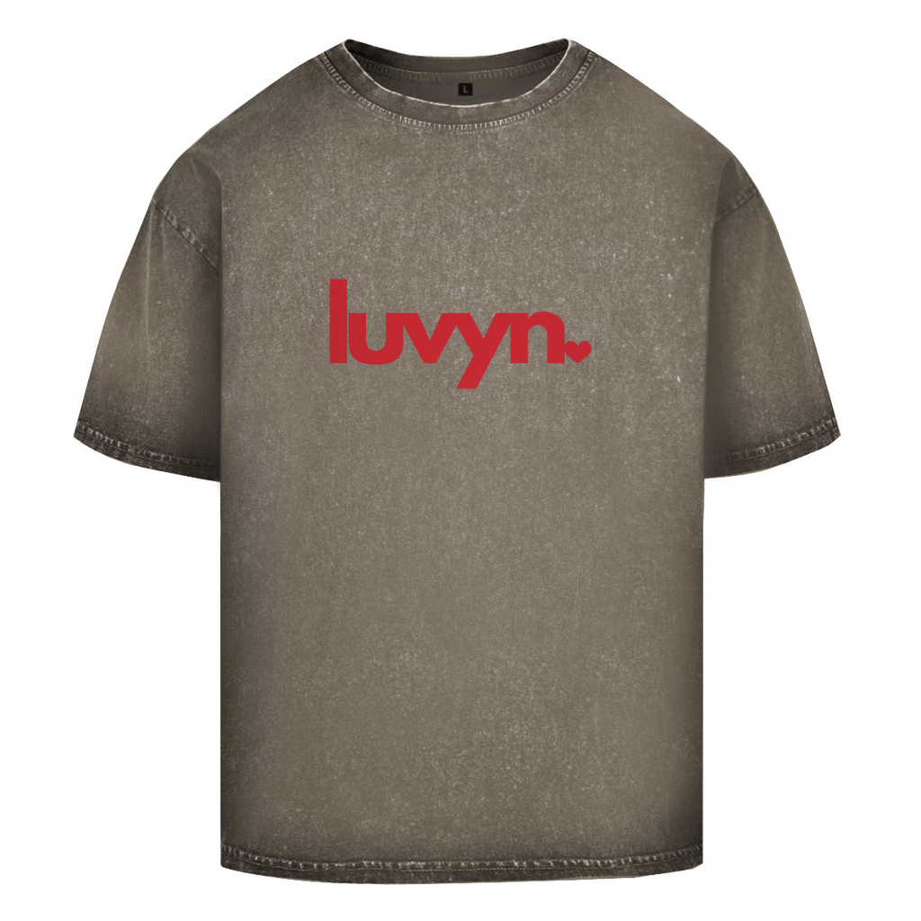 Oversize Washed T-Shirt LUVYN RED