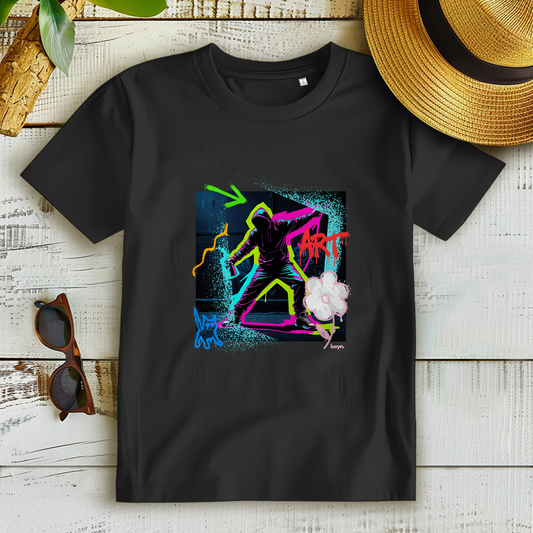 Damen Premium Bio T-Shirt Graffiti Guy