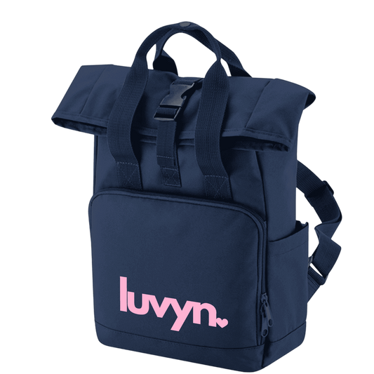 Rucksack mit Seitentasche LUVYN PINK