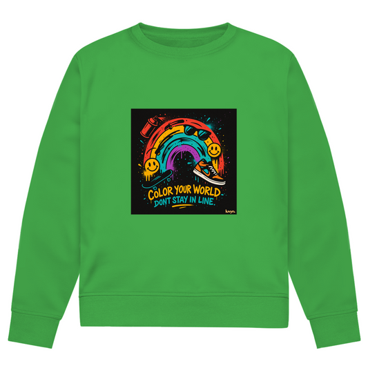 Herren Premium Bio Sweatshirt Color Your World