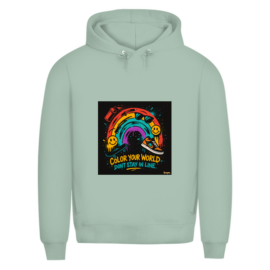 Herren Premium Bio Hoodie Color Your World