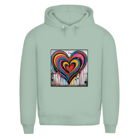 Herren Premium Bio Hoodie Heartcore