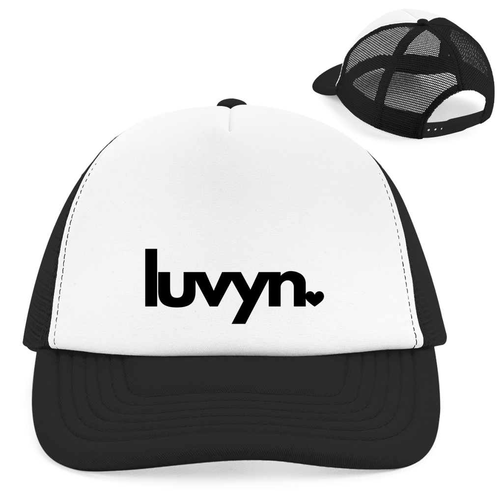 Retro Trucker Cap LUVYN BLACK