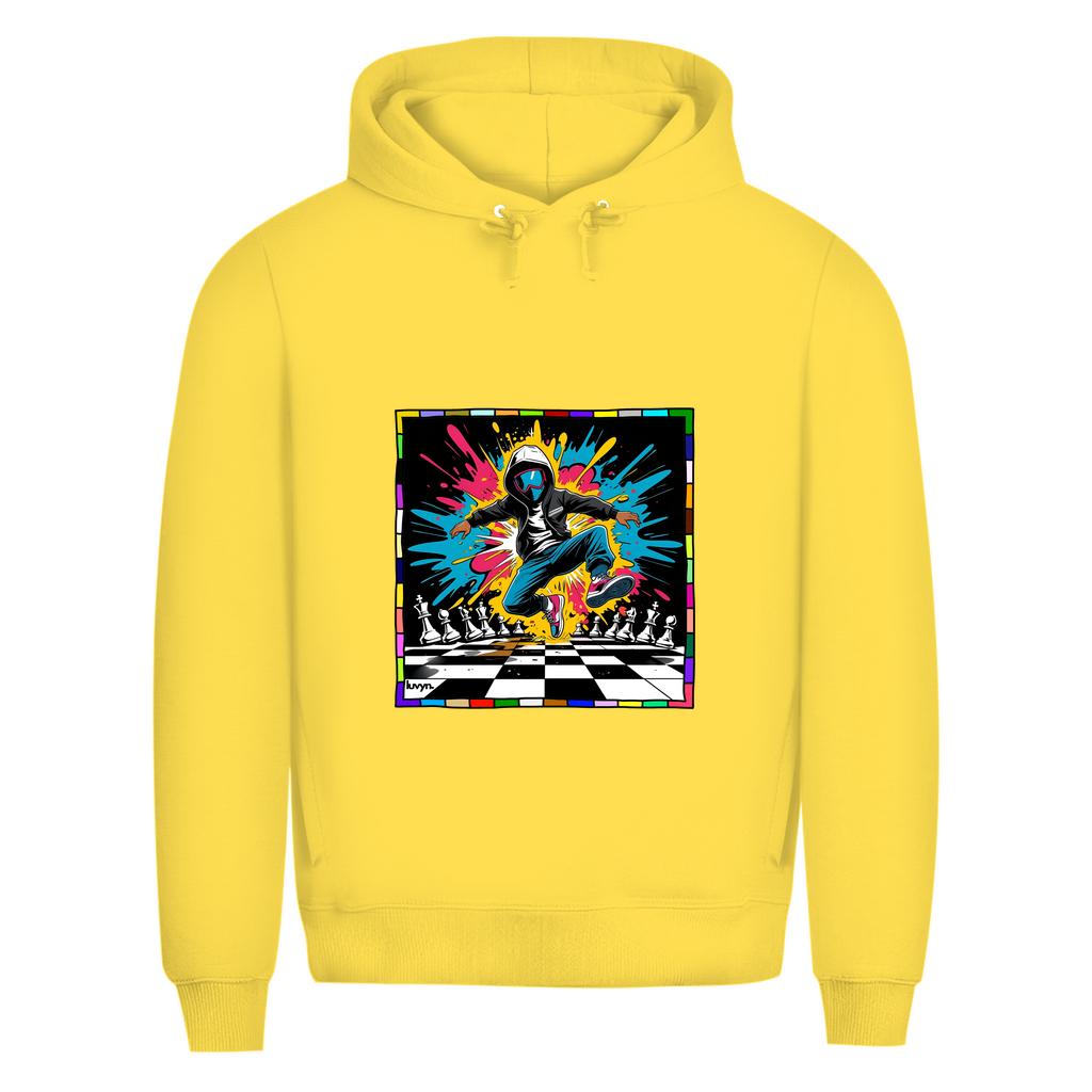 Herren Premium Bio Hoodie Chess Splash