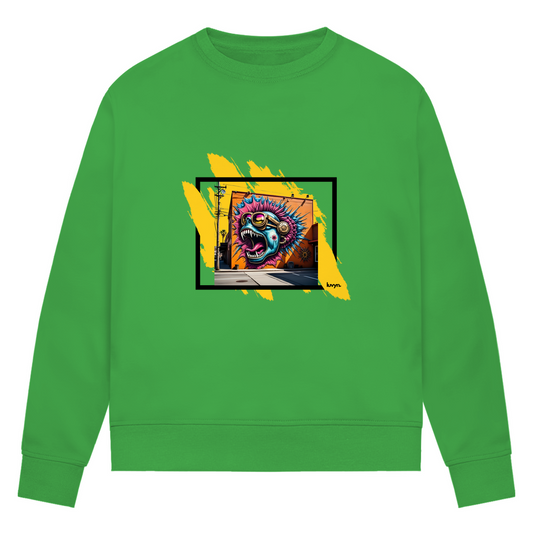 Damen Premium Bio Sweatshirt Beastmode