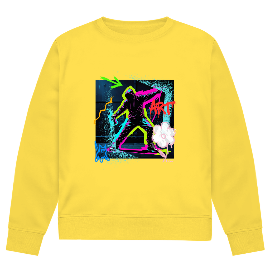 Herren Premium Bio Sweatshirt Graffiti Guy