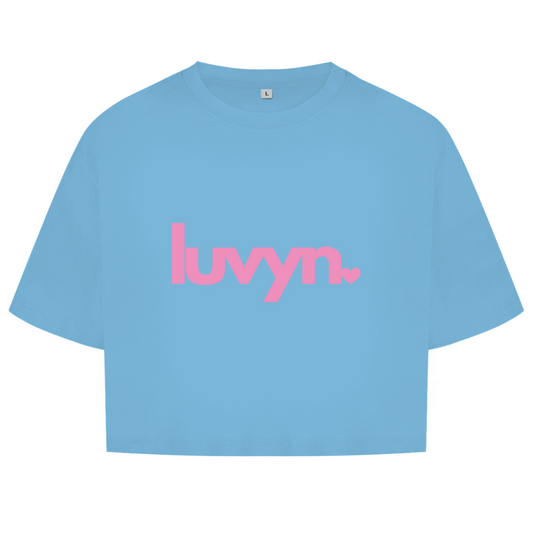 Damen Oversize Crop Top LUVYN PINK