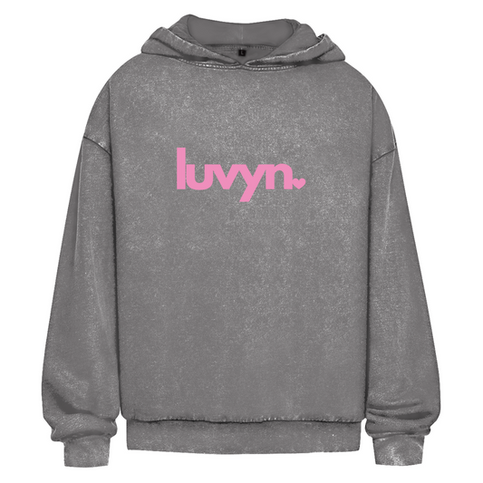 Oversize Washed Hoodie LUVYN PINK