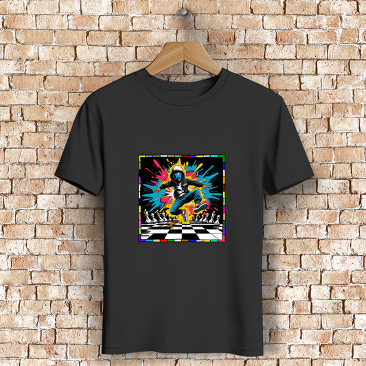 Herren Premium Bio T-Shirt Chess Splash