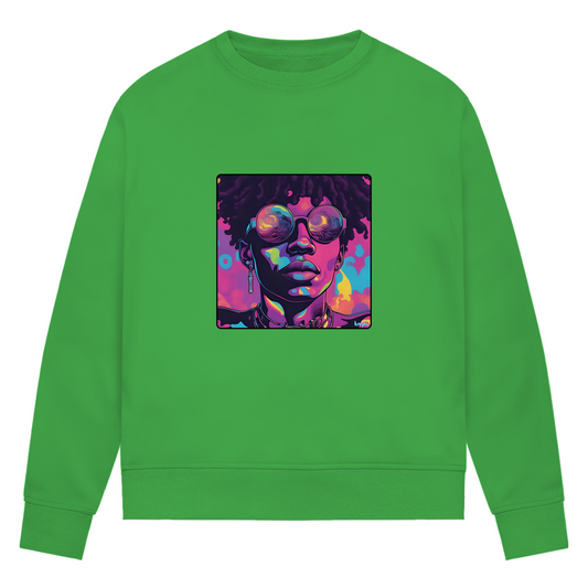 Damen Premium Bio Sweatshirt Vibevision