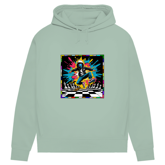 Damen Premium Bio Hoodie Chess Splash