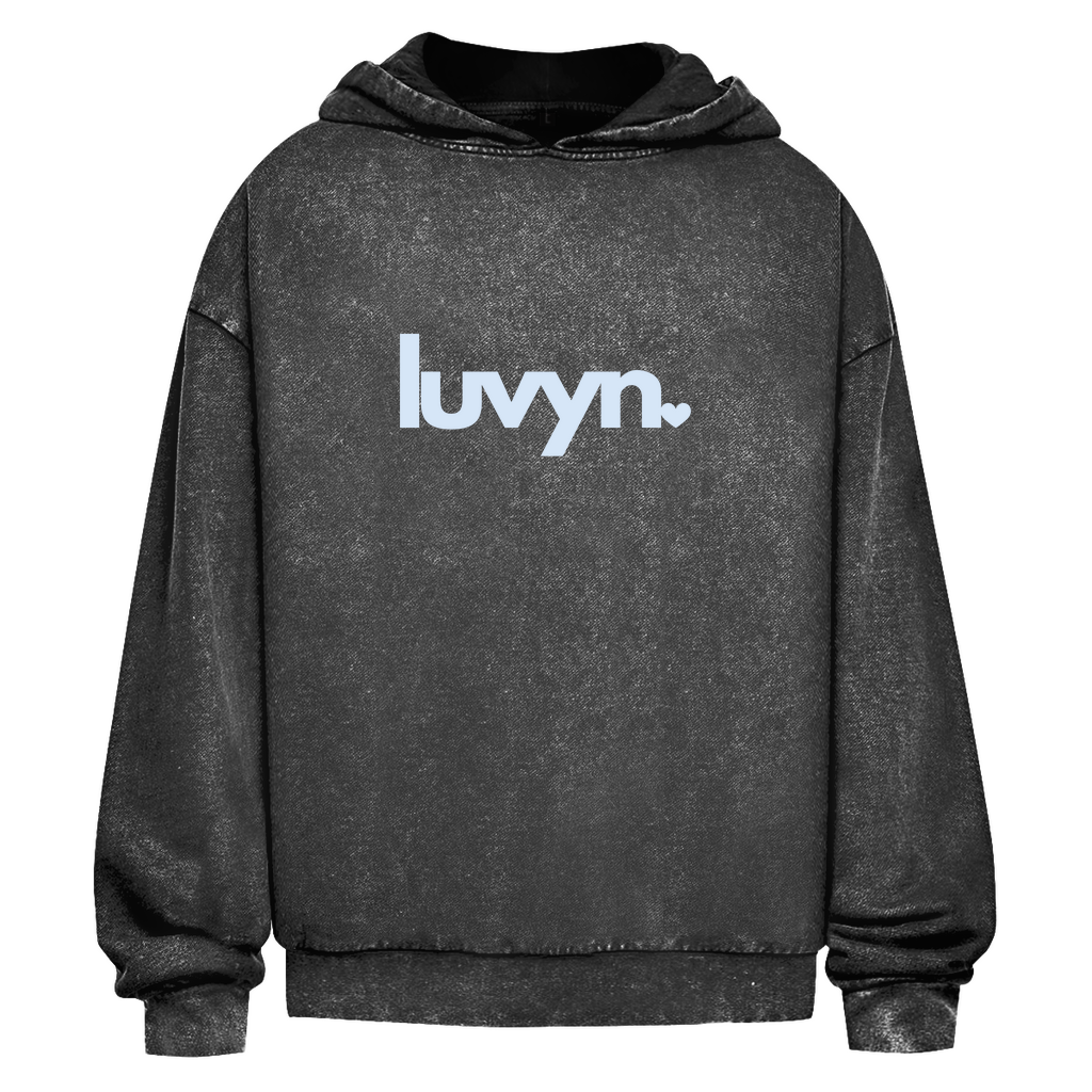 Oversize Washed Hoodie LUVYN BLUE