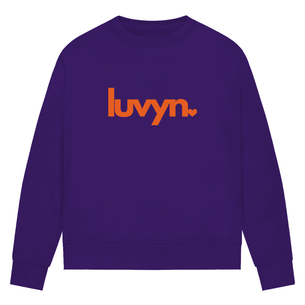 Damen Premium Bio Sweatshirt LUVYN ORANGE