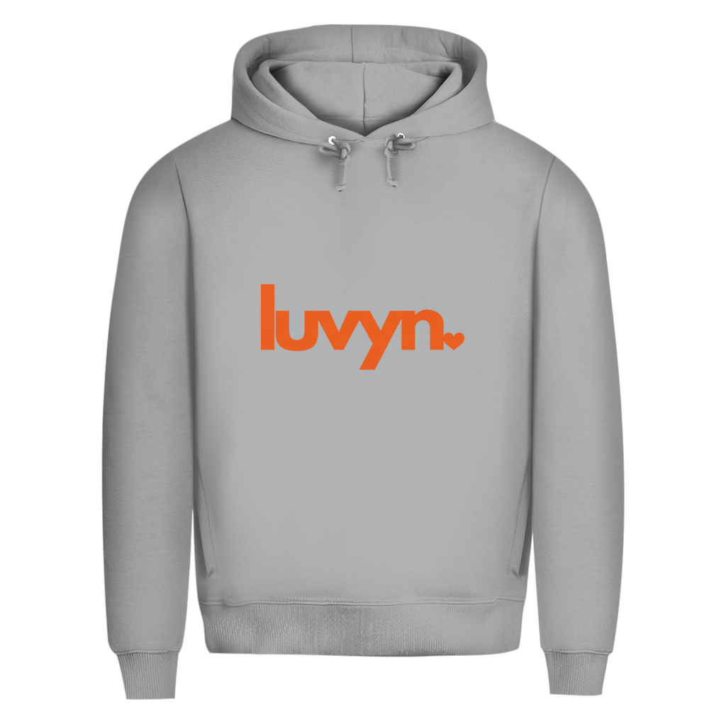 Herren Premium Bio Hoodie LUVYN ORANGE