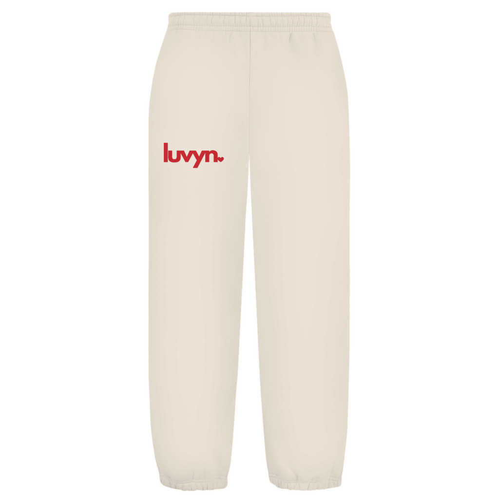 Oversize Fluffy Sweatpants LUVYN RED