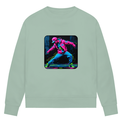 Damen Premium Bio Sweatshirt Neon Vibe´s