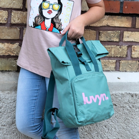 Rucksack mit Seitentasche LUVYN PINK