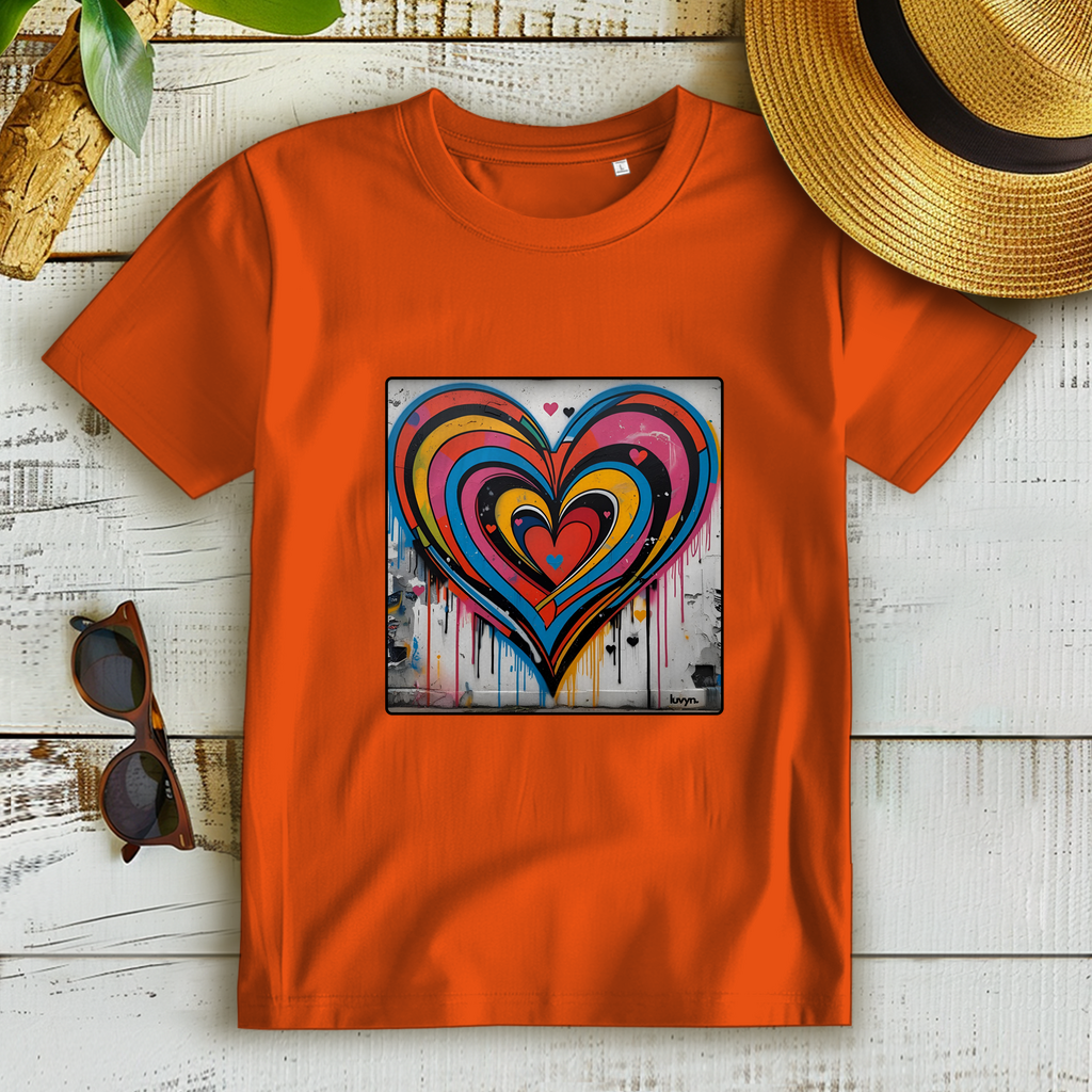 Damen Premium Bio T-Shirt Heartcore