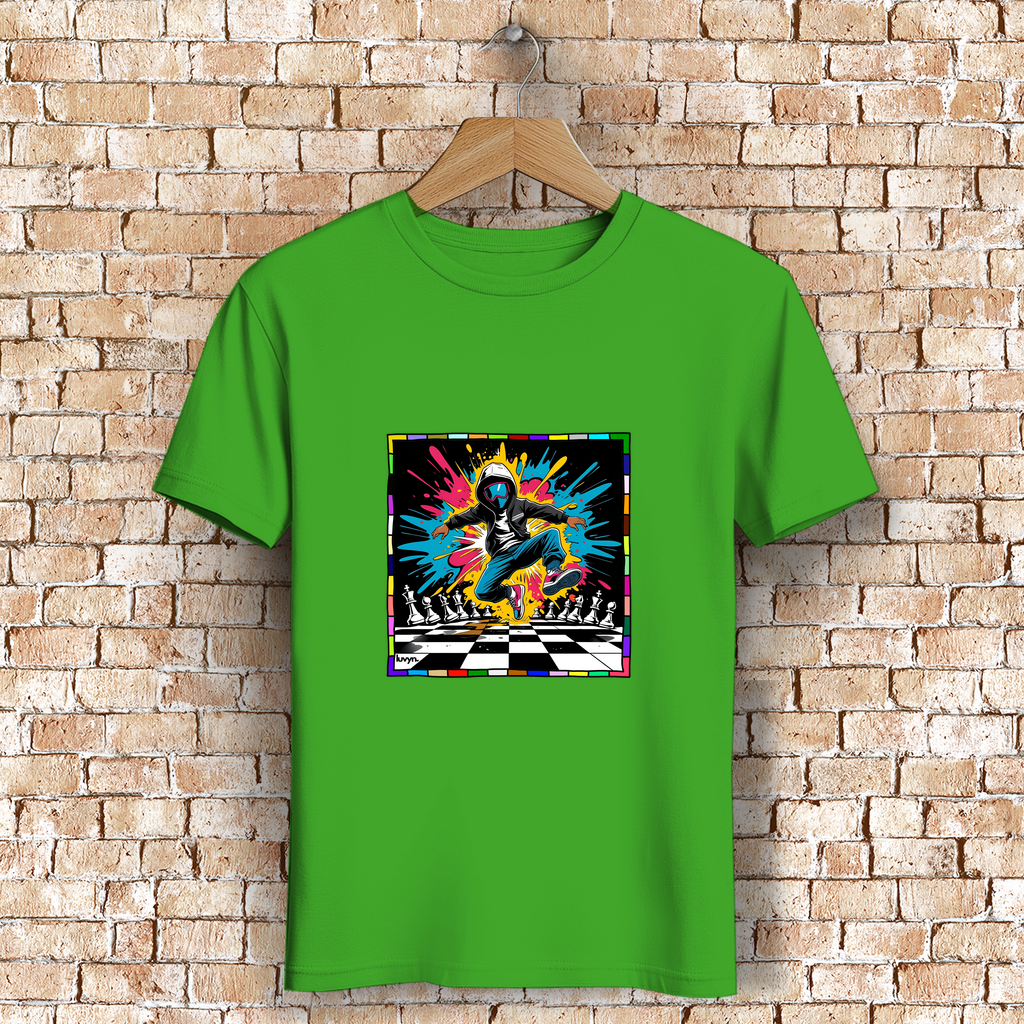 Herren Premium Bio T-Shirt Chess Splash