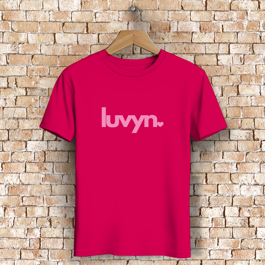 Herren Premium Bio T-Shirt LUVYN PINK
