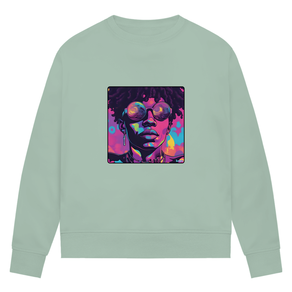 Damen Premium Bio Sweatshirt Vibevision