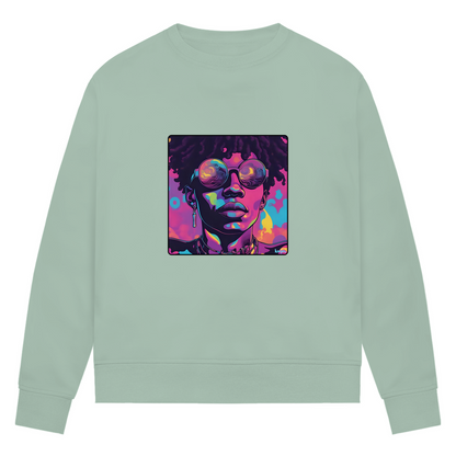 Damen Premium Bio Sweatshirt Vibevision