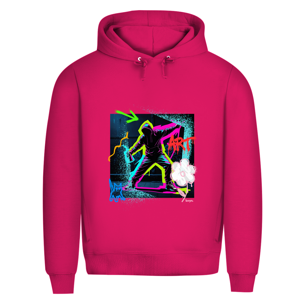 Herren Premium Bio Hoodie Graffiti Guy