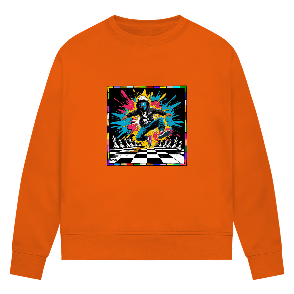 Damen Premium Bio Sweatshirt Chess Splash