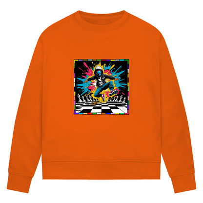 Damen Premium Bio Sweatshirt Chess Splash