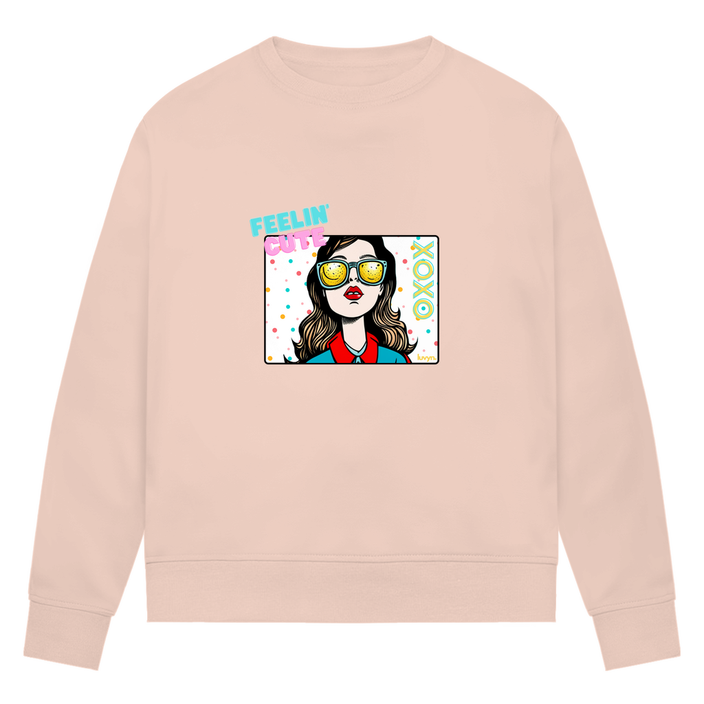 Damen Premium Bio Sweatshirt Feelin´Cute