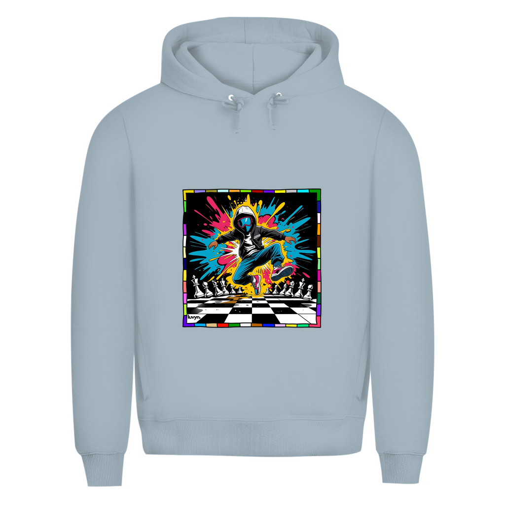 Herren Premium Bio Hoodie Chess Splash