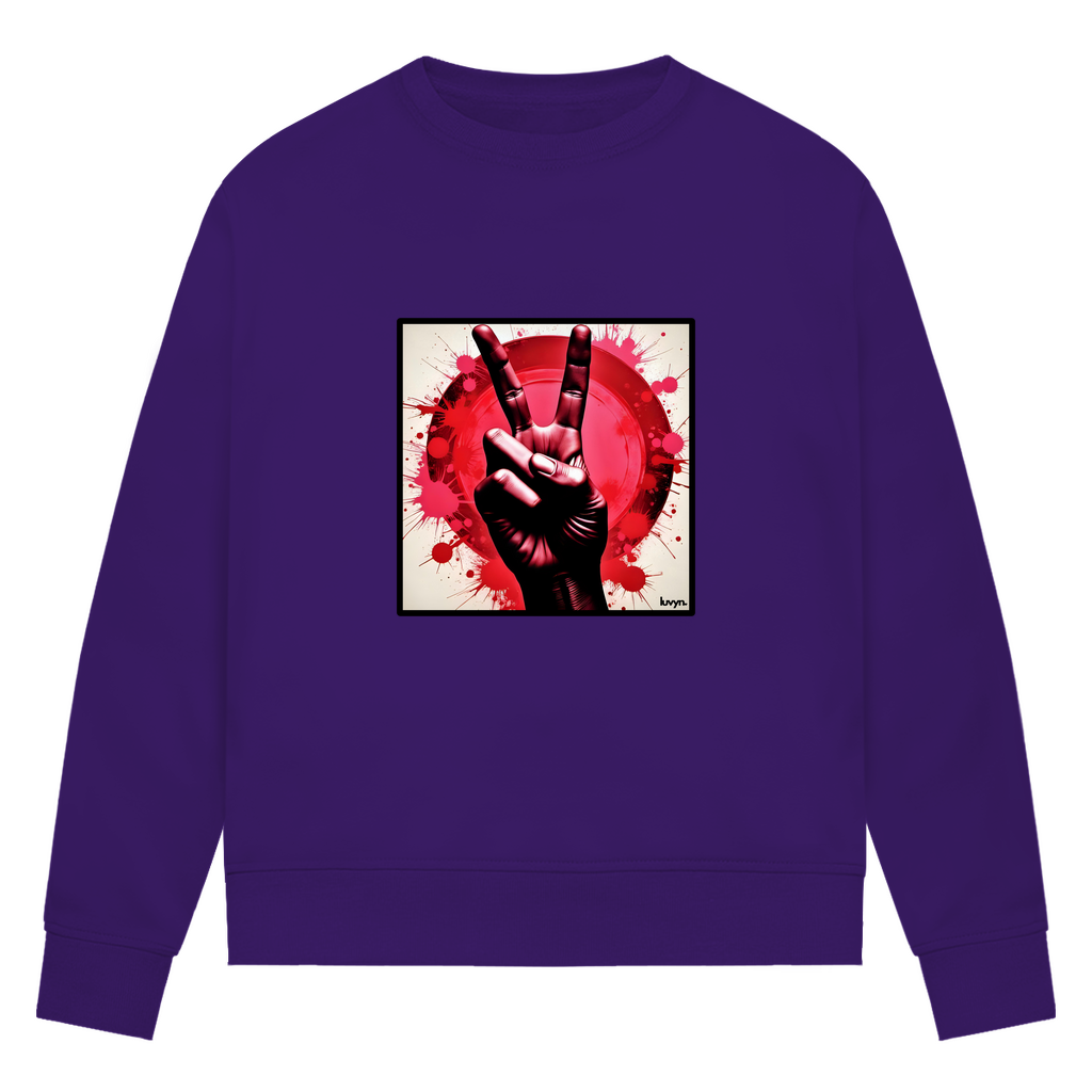 Damen Premium Bio Sweatshirt Piece of Peace