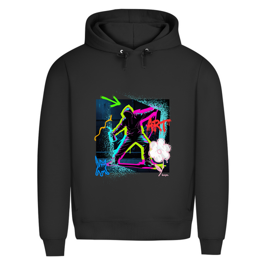 Herren Premium Bio Hoodie Graffiti Guy