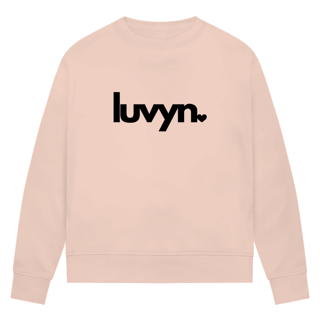 Damen Premium Bio Sweatshirt LUVYN BLACK