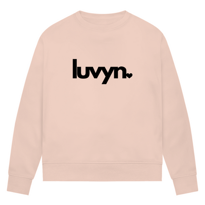 Damen Premium Bio Sweatshirt LUVYN BLACK