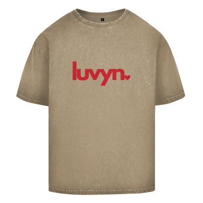 Oversize Washed T-Shirt LUVYN RED