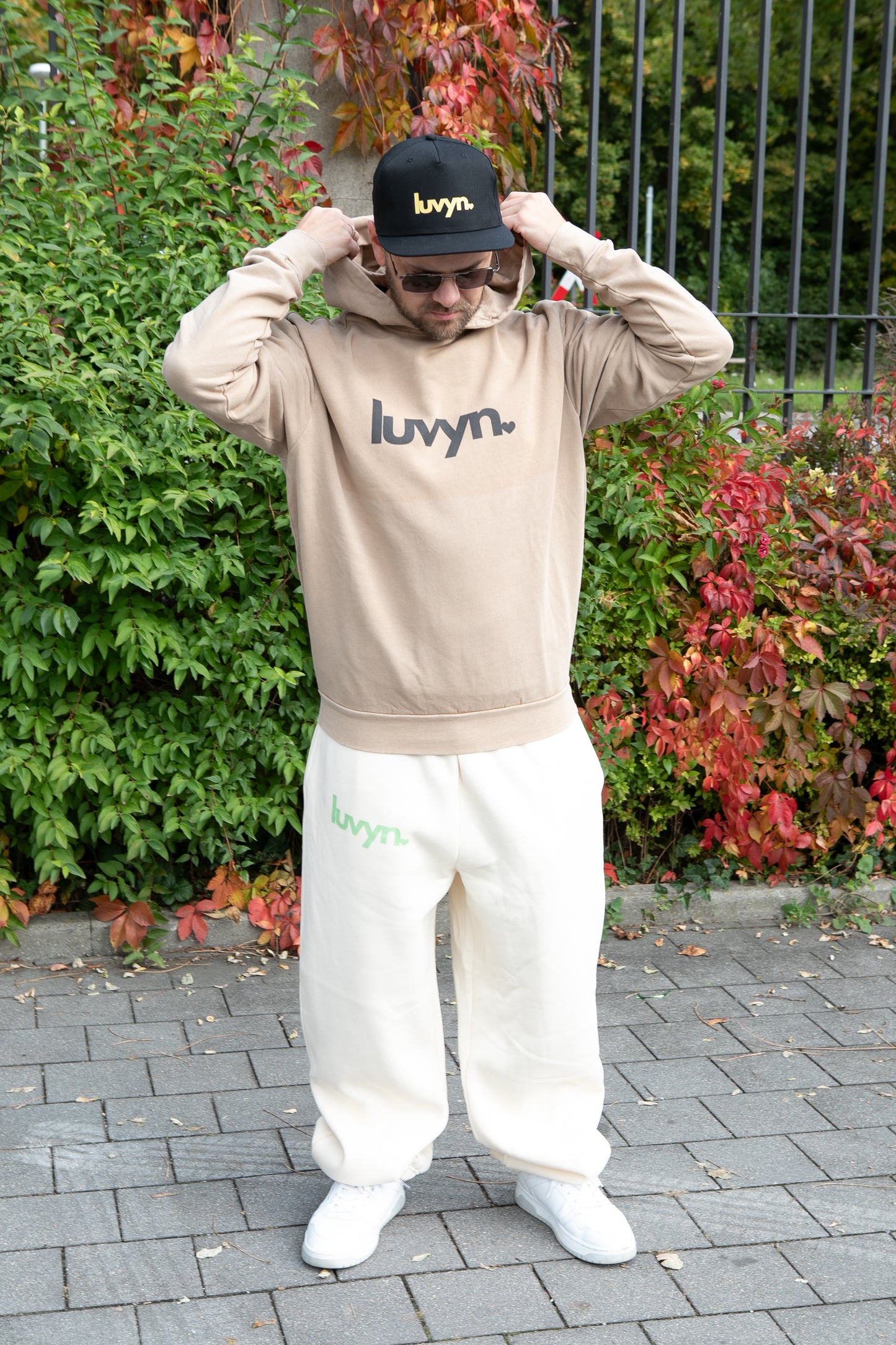 Oversize Washed Hoodie LUVYN BLACK