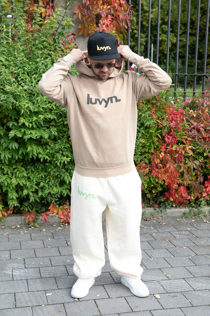 Oversize Washed Hoodie LUVYN BLACK