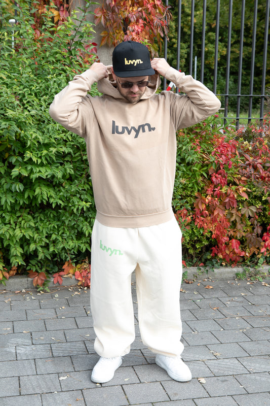 Oversize Washed Hoodie LUVYN BLACK