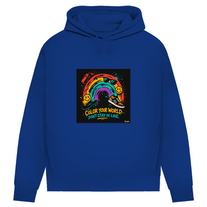 Damen Premium Bio Hoodie Color Your World