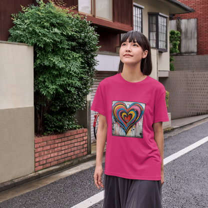 Damen Premium Bio T-Shirt Heartcore