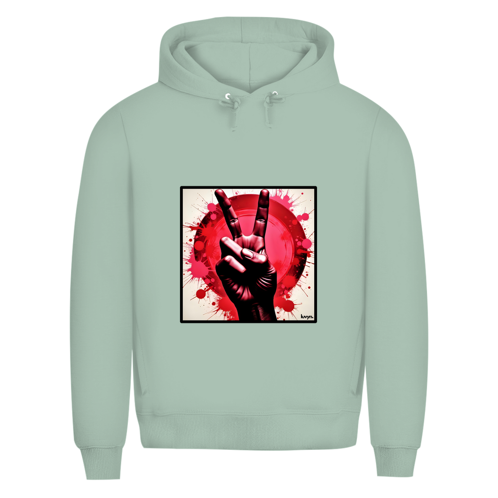 Herren Premium Bio Hoodie Piece of Peace