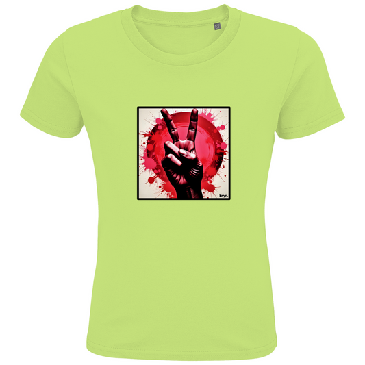 Kids Premium Bio T-Shirt Neon Piece of Peace