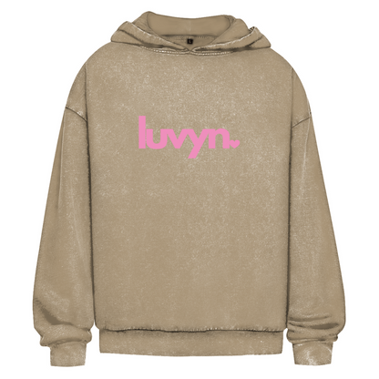 Oversize Washed Hoodie LUVYN PINK