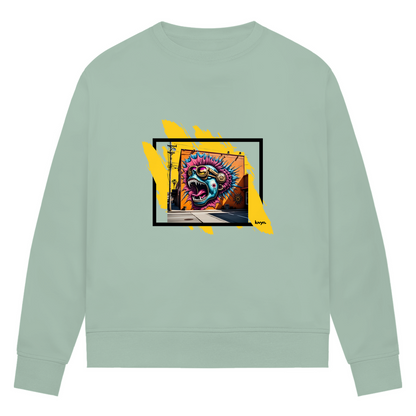 Damen Premium Bio Sweatshirt Beastmode