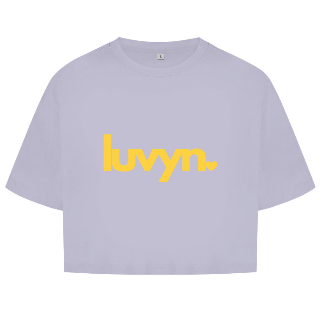 Damen Oversize Crop Top LUVYN DAISY