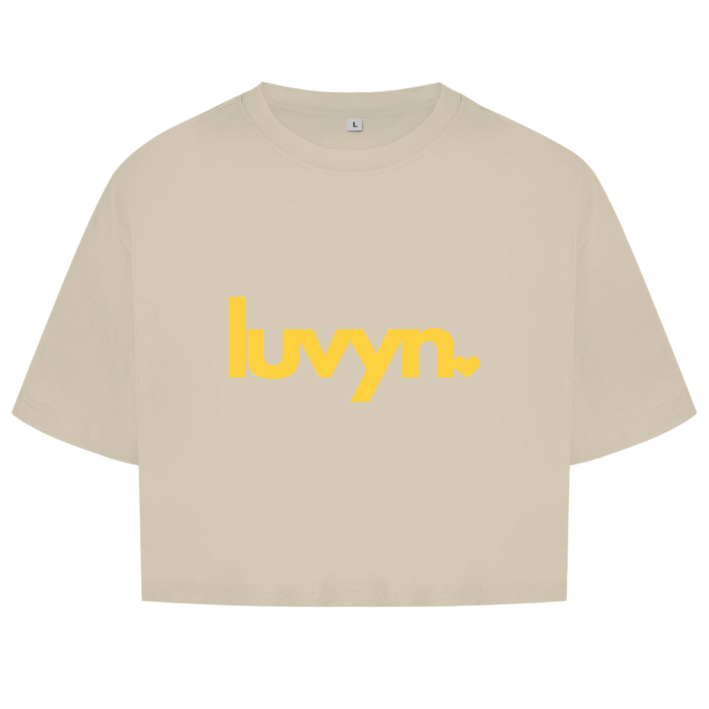 Damen Oversize Crop Top LUVYN DAISY