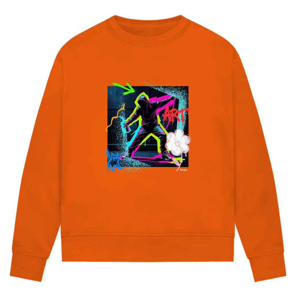 Damen Premium Bio Sweatshirt Graffiti Guy